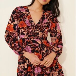 Anthropologie Floral Mini Dress